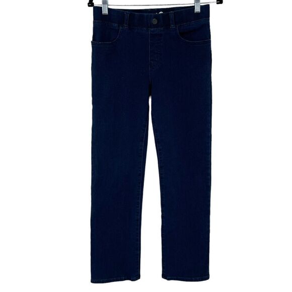 Betabrand Straight Leg Pull On Stretch Jeans With Pockets Small Petite - Picture 1 of 4